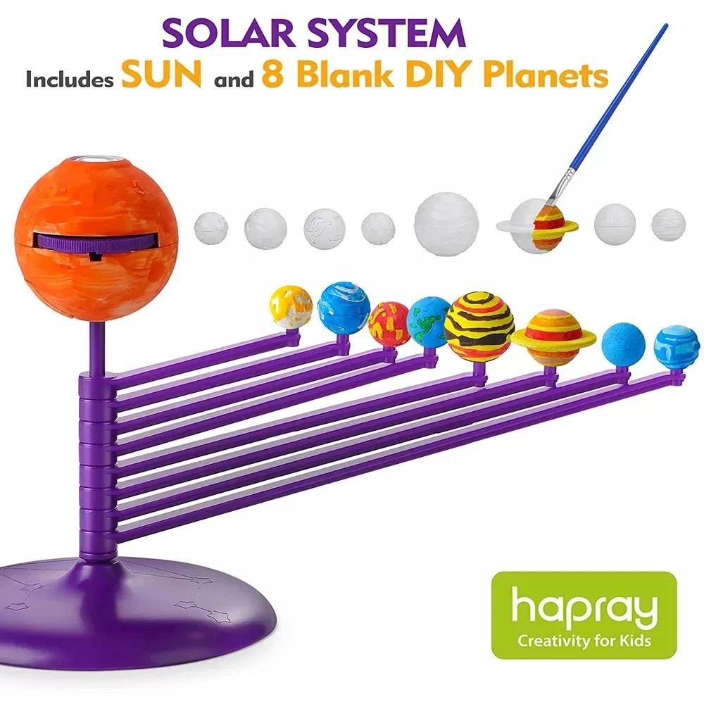 Solar System Nine Model Science Kit Kids Diy Assembly