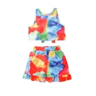 Years Girl Skirt Best Sell Casual 1~3 Years Girl Kids Sleeveless Tank Top 2 Piece Set Summer Skirt