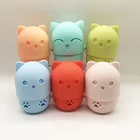 Bear Sponge Wholesale Portable Mini Silicone Cute Bear Storage Breathable Makeup Sponge Container