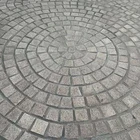 Stone Granite Paver Fan Shape Stone Pavement Mats Granite Driveway Paving Stone