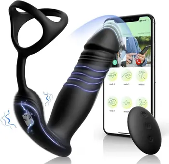 Adult male toy APP vestibular anal stopper anal vibrator sperm locking ring Sex toy prostate massager