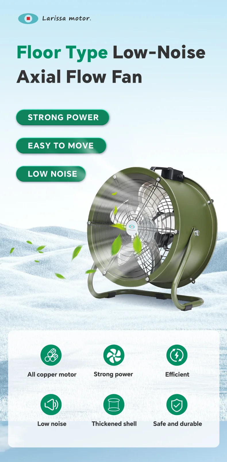 Axial Flow Fan, SFL, Aluminum, Portable - detail 2