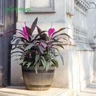 Plant Pot Wooden Customized Design Plant Pot Wood Mini Barrels Pot