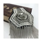 Hand Made Factory Wholesale All-match Hand Made Long Tube With Chain Tassel Epaulet