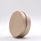 60ML Metal Round Rose Gold Aluminum Jar Soap Storage Container Box