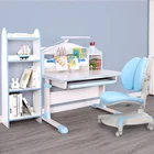 Table Ergonomic Kid Table With Large Desktop Rectangle Adjustable Study Read Learn Table Children Table