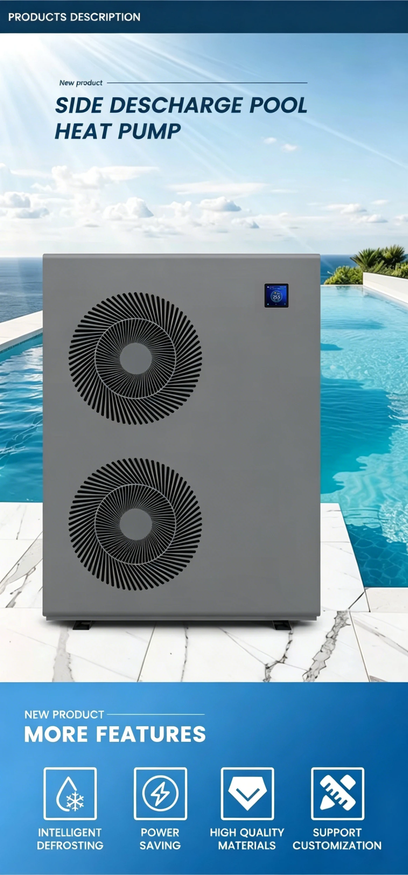 Pool Spa Heat Pump, Inverter, Electric - detail 4