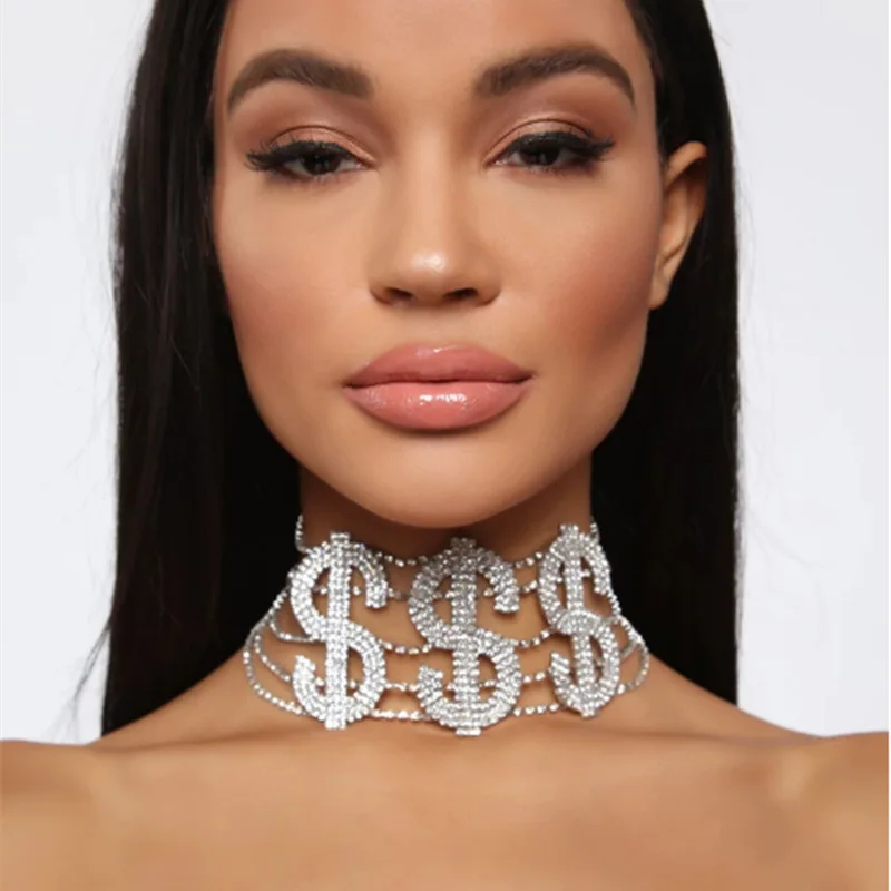 chunky diamond choker