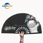 Folding Fans Gift Fan Customized Folding Hand Fans Custom Fabric Promotional Hand Folding Fans For Gift