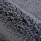 Rabbit Fur Rabbit Fur Fabric Gray Color Short Pile Rabbit Faux Fur Fabric 100% Polyester Fake Fur Fabric