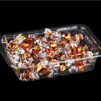 Hot Sale Transparent Fruit Box Disposable High Quality Plastic Containers Fruit Trey