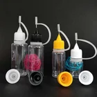 Applicator Bottle Full Size Pet 5ml 10ml 15ml 20ml Small Applicator Bottle Metal Needle Cap Plastic Bottle