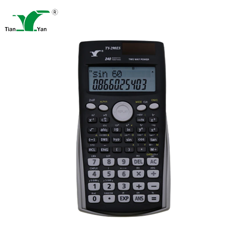 Portable Multi-function Scientific Calculator 2 Line Display for School New A0E2 