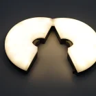 Led Light 45led 45 LED 3 Light Modes Rechargeable Patio Umbrella Light Outdoor LED Umbrella Pole Light