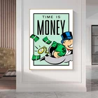 Quotes HONGYA Motivational Quotes TIME IS MONEY Canvas Painting Artwork Prints Wall Picture For Home Decor