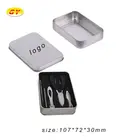 Tin Box Metal Tin Box Square Item Storage Tin Box Playing Cards Metal Box