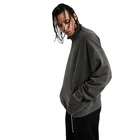 Sweatshirt High Quality New Fashion Custom Logo Men Over-sized Men's Zip Neck Sweatshirt
