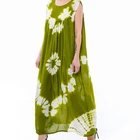 Hot Sale Classic Floral Green Dress Factory Wholesale Dress New Fashion Trend Dress