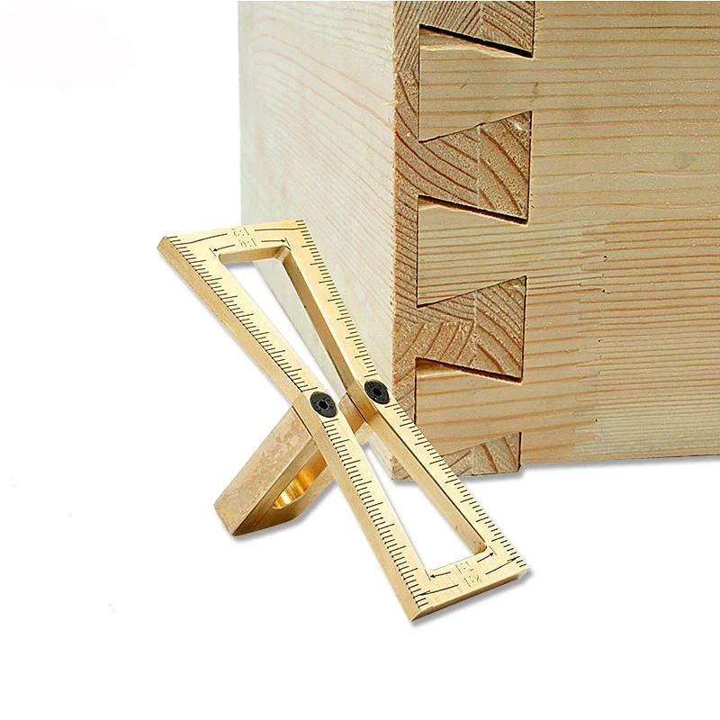2pcs DIY Ruler Woodworking Dovetail Marker Hand Cut Wood Joints Gauge Guide J 