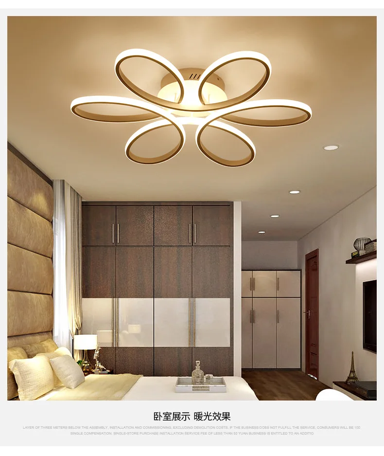 Ceiling lamp living room Simple modern creative personality room dining room atmosphere warm and romantic Nordic bedroom lamps