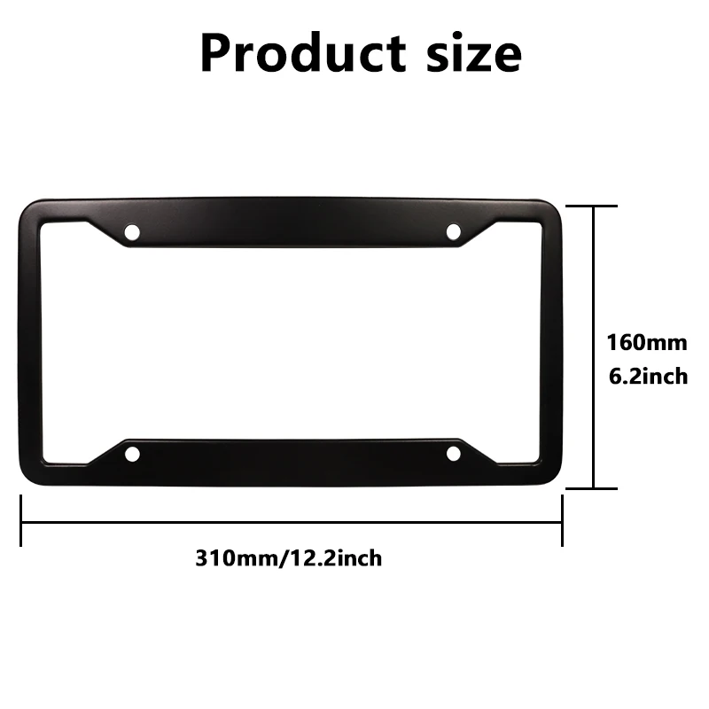 Stainless Steel Car Accessories 2024 License Plate Frame for USA manufacture