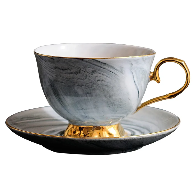 nordic simple marbling ceramic coffee set english afternoon tea