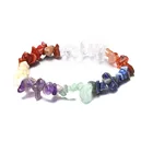Crystal Bracelet Amazon Hot Selling Crystal Beaded Stretch Precious Semi-precious Stone Gemstone Chips Bracelet