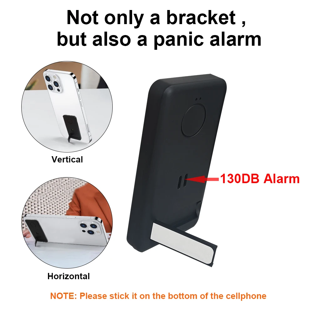 130dB Personal Safety Alarm Emergency Keychain with USB Rechargeable & Hook Sticker for Women Elderly Kids Joggers Night Workers factory