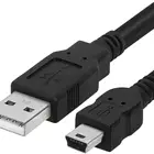 Custom Shied 5PIN Mini B USB 2.0 Charger Data Extension Cable For PS3