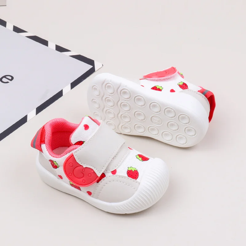 Spring Autumn Casual Shoes High Quality Breathable Sneaker with Anti-Slip Rubber Sole Toddler Walking Shoes Hot Selling supplier