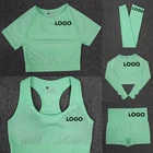 Wear Women Gym Sets Wholesale Fitness Yoga Wear 5PCS Seamless Workout Women Gym Sets