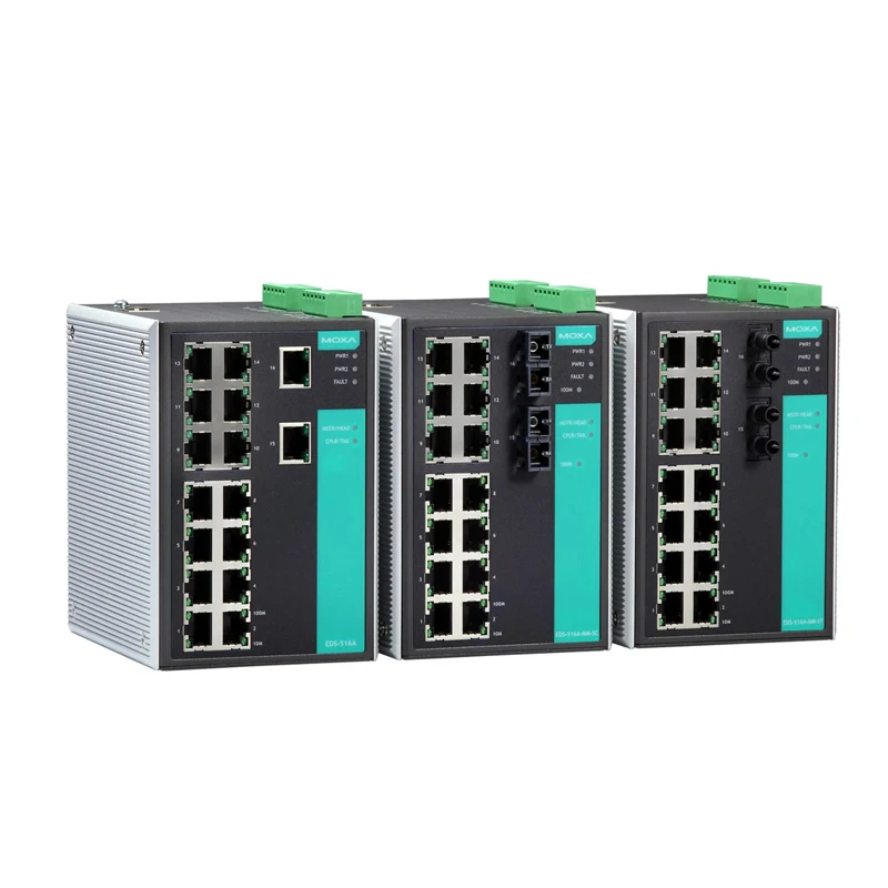 MOXA EDS-516A 508A Series EDS-516A-MM-SC EDS-508A-MM-SC managed Ethernet switch 16-port 8-port