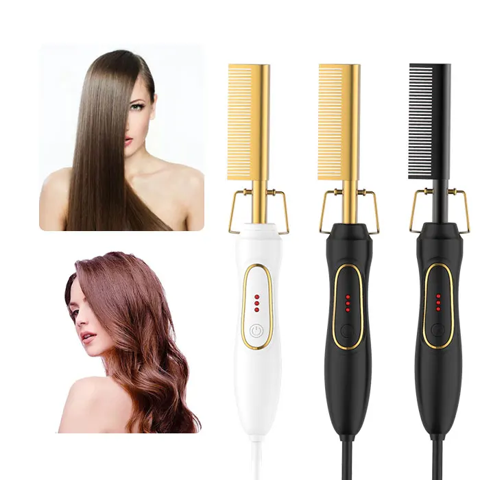 Electric Hair Straightener Comb Led Display Straight Hair Straightening  Brush - Buy Magic Hair Straightener Brush,Electric Hair Brushes,Personalized  Hair Brush Product on 