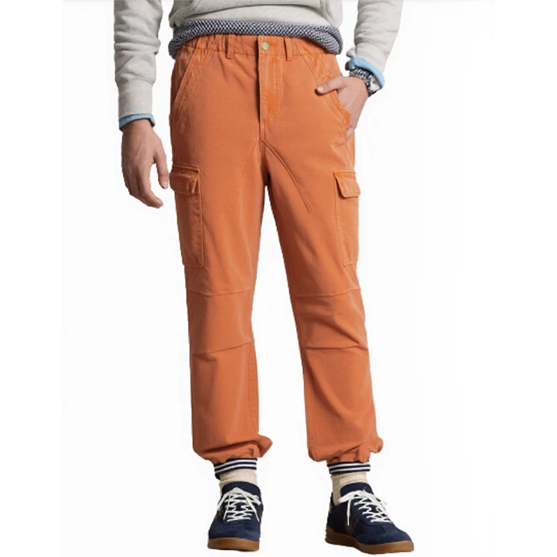 Premium Workwear Cargo Pants Unisex Relaxed Fit Camo Trousers Washed & Aged Finish factory