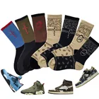 Socks Men 2021 New Fashion Skate Crew Socks High Quality Cactus Jack Bandanas Street Wear Hip Hop Men Sport Socks