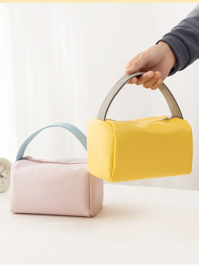 Large Capacity Waterproof Travel Portable Storage Bag PU Zipper Pure Color Cosmetic for Toiletry Bag factory