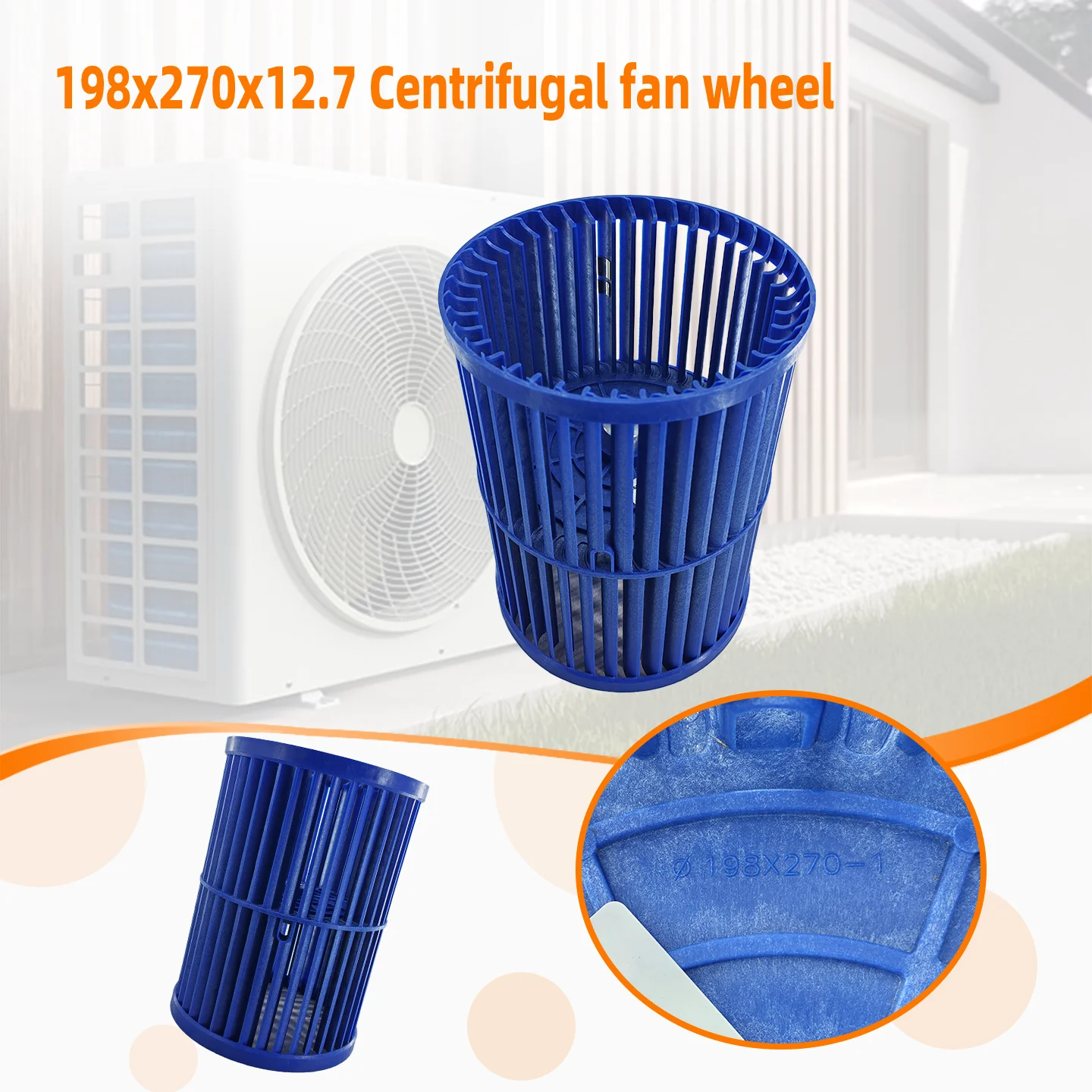 Centrifugal Blower, 12100103000984, 198x270x12.7mm, Plastic - detail 8