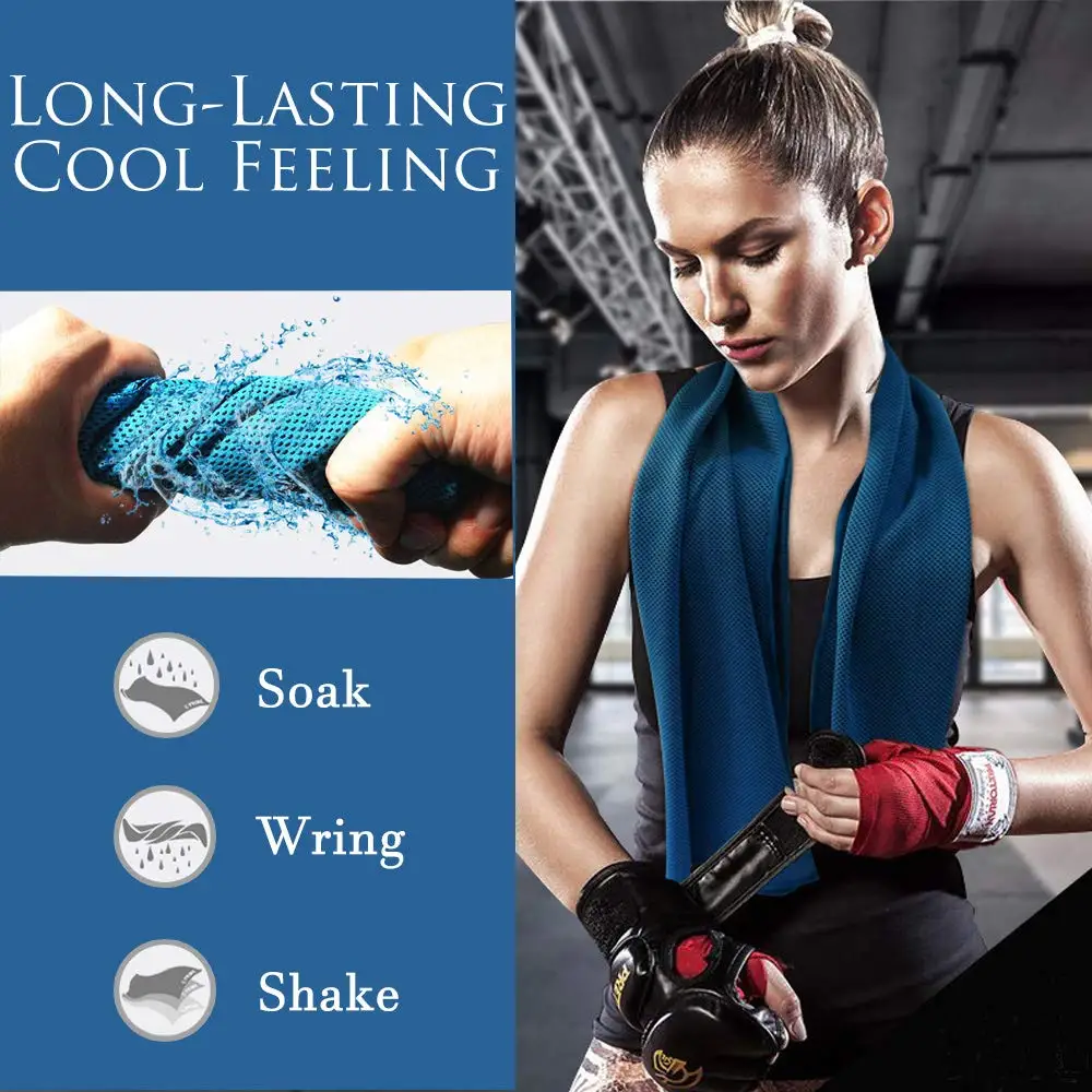 Factory Direct Customized Cooling Super Fast Water Absorption Sports Instant Cool Cooling Towel