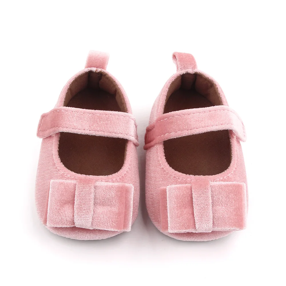 Newbron Baby Toddler Shoes Soft Comfortable Cute Bow Girls Princess Shoes factory