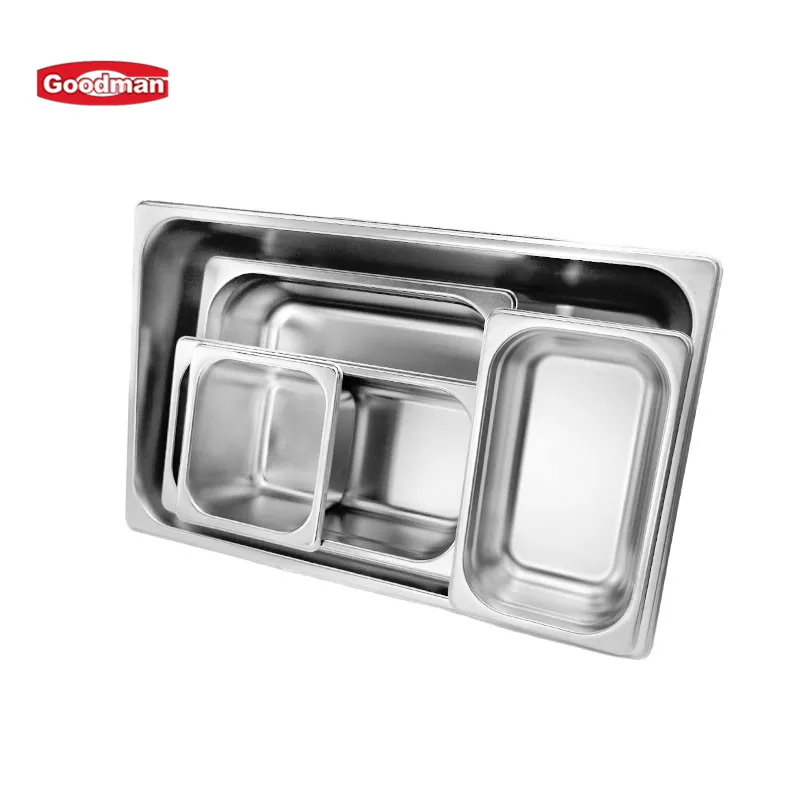 Commercial catering kitchen chaffing SS gastronorm pan buffet steam table food pan stainless steel GN pan