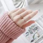Men Gold Finger Rings EManco Trendy Stainless Steel Matting Women Men Gold Finger Rings With 3 Widths