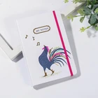 School 2021 Hard Cover Foil Fashion Design Casebound Notebook A5 Ruled Hot Stamping Elastic Journal For School
