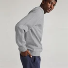 Cotton Men 2021 China Manufacturer Cotton Blend Stock 300gms Custom Fleece Gray Printed Crewneck Sweatshirt Men