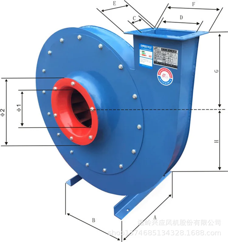 Size Industrial Centrifugal Fan, 380, Stainless Steel - detail 2
