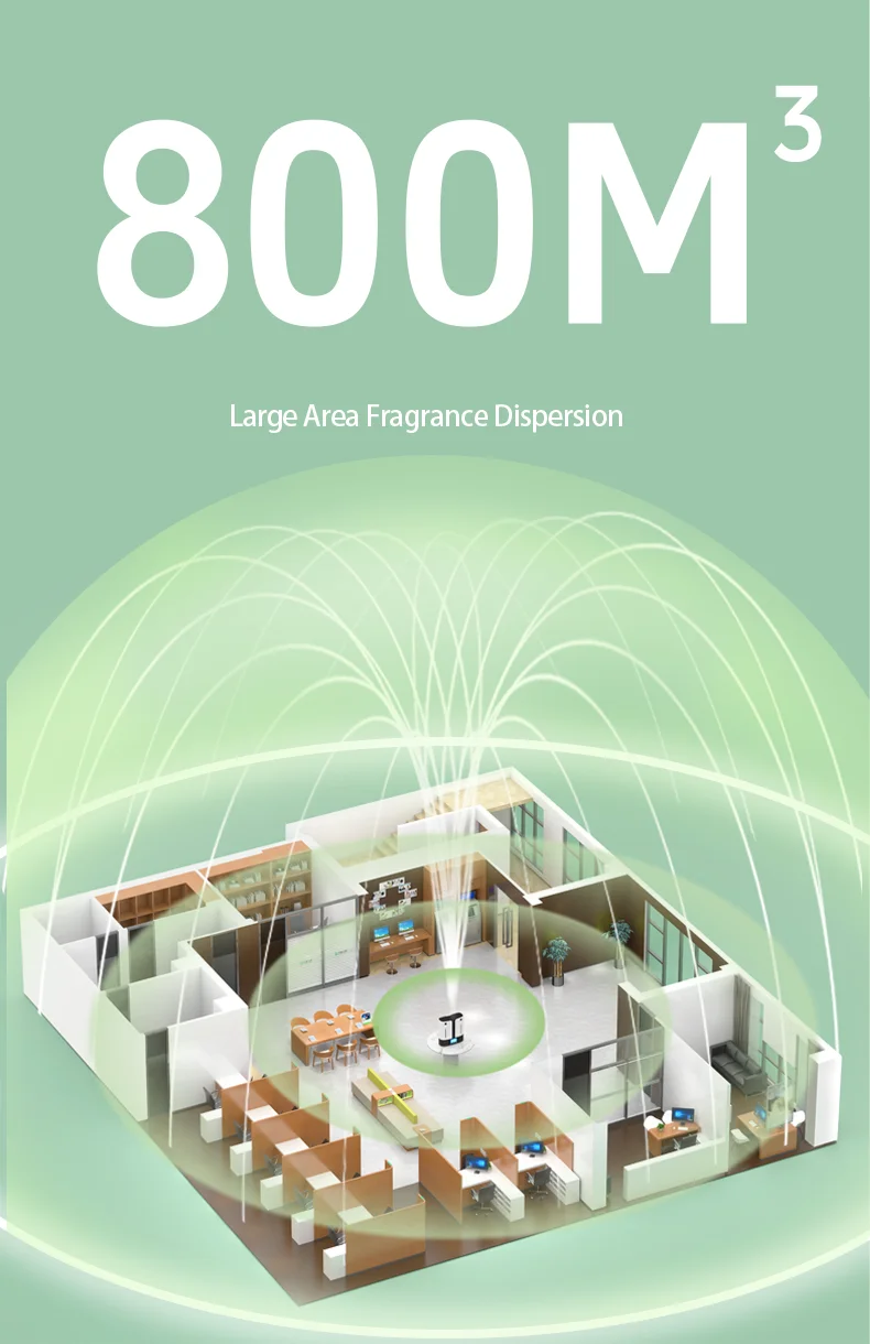 YAOJI Home Appliances Wall Mounted Essential Oil Diffuser Home Perfume Electric Air Pump Scent Oil Diffuser Manufacture