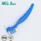 Dental China Factory Direct Sales OEM Denture Brush Dental Brush Double Side Toothbrush
