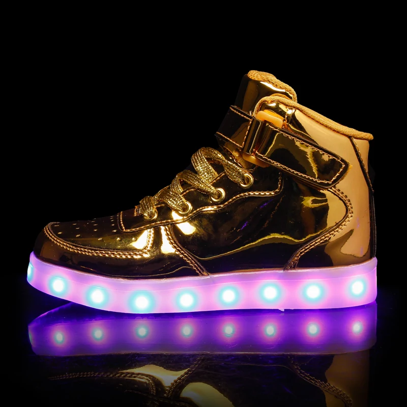 Details about   Usb Recharge Luminous Sneakers Led Shoes With Light Boy Girl Breathable Slippers 