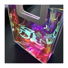 Handbag Attractive Price Rainbow Laser Rectangle Cheap Pvc Handbag Pvc Handbag