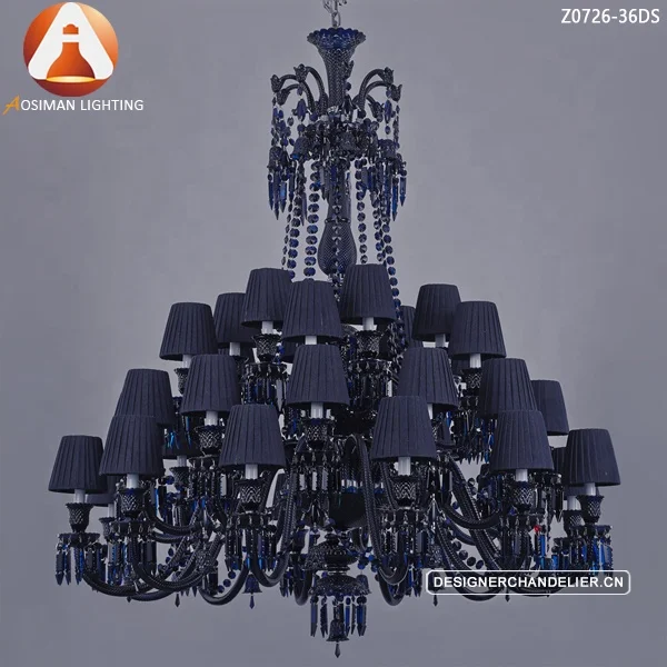 dark blue chandelier