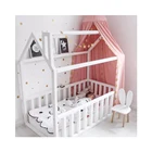 Kids Kids Children Bedroom Furniture Solid Pine Wood White House Bed
